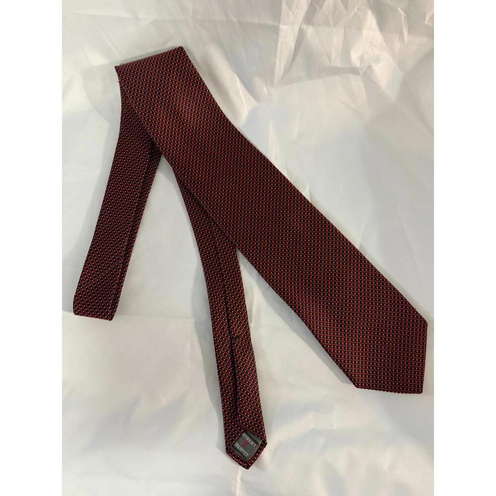 Robert Talbott Best of Class Tie Red Jacquard Handmade Imported Silk USA 58"